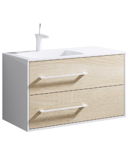 Тумба с умывальником AQWELLA Miami  92 Дуб сонома Mai.01.09/L